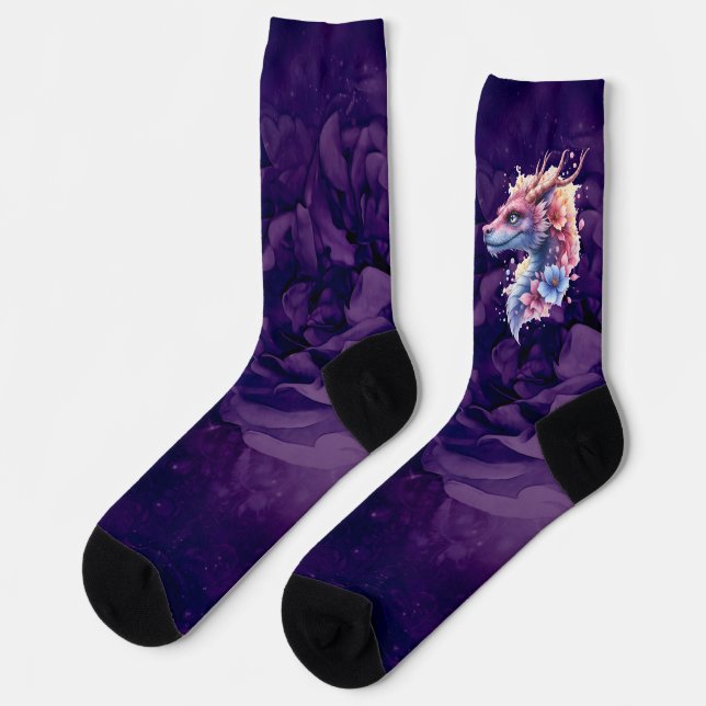 Calcetines Dragón Guardián Suave.  (Izquierda)