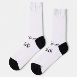 CALCETINES DUCHA DE BEBÉ SIMPLE MINIMALISTA.CUTIE AGREGAR NOM