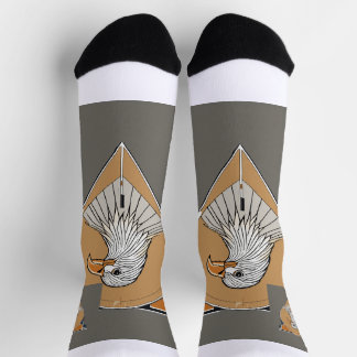 Calcetines Eagle on socks. Photo logo design.