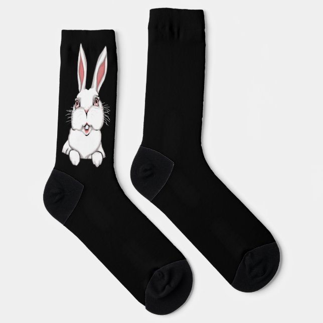 Calcetines Easter Bunny Socks Festive Easter Socks Customize (Derecha)