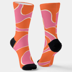 Calcetines Ebb y Flow 2 en rosa, Naranja y crema