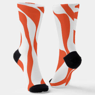 Calcetines Ebb y Flow 4 en Naranja y blanco