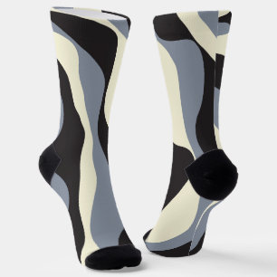 Calcetines Ebb y Flow 4 en negro, gris y crema