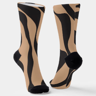 Calcetines Ebb y Flow 4 en Tan y Negro