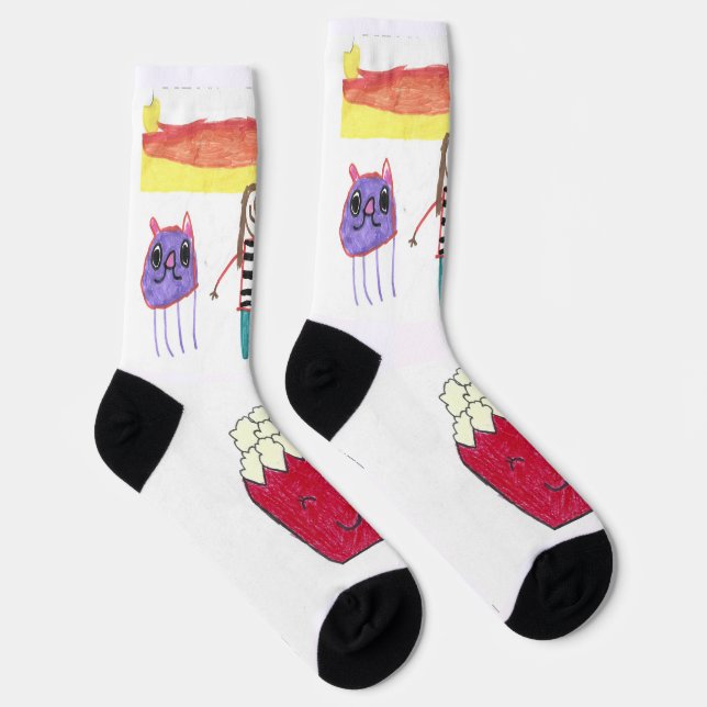 Calcetines Ebby con su mascota (Derecha)