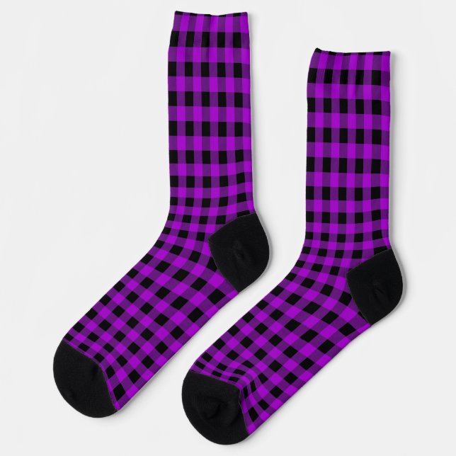 Calcetines EcoPurple Checkered (Izquierda)