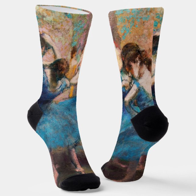 Calcetines Edgar Degas - Bailarinas en azul (Angular)