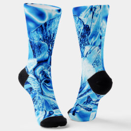 Calcetines Edición fotográfica de Rosa de hielo azul
