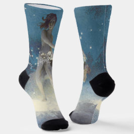 Calcetines Edwin Blashfield Stars dispersando Art Nouveau