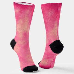 Calcetines Efecto de nube de arena rosada Sock sostenible de