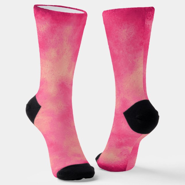 Calcetines Efecto de nube de arena rosada Sock sostenible de  (Angular)