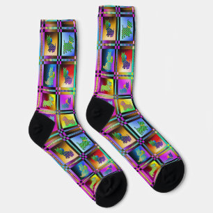 Calcetines El amor de las manzanas es multicolor