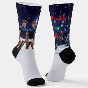Calcetines El árbol de Navidades de SlipperyJoe con cubierta 