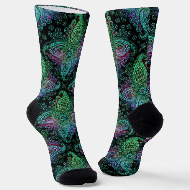 Calcetines El bonito diseño de Paisley (Angular)