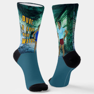 Calcetines El chico de SlipperyJoe ama tu reloj arte LGBTQIA