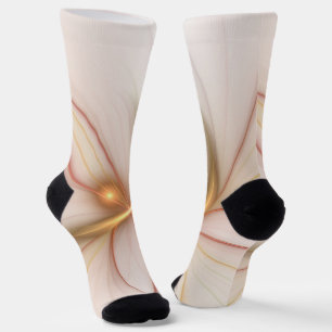 Calcetines El Cobre Noble Y El Oro Resumen Del Arte Fractal M