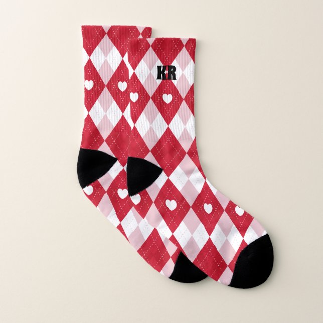 Calcetines El día de San Valentín Argyle (Par)