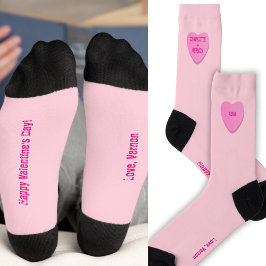 Calcetines El día de San Valentín de corazón de dulce persona