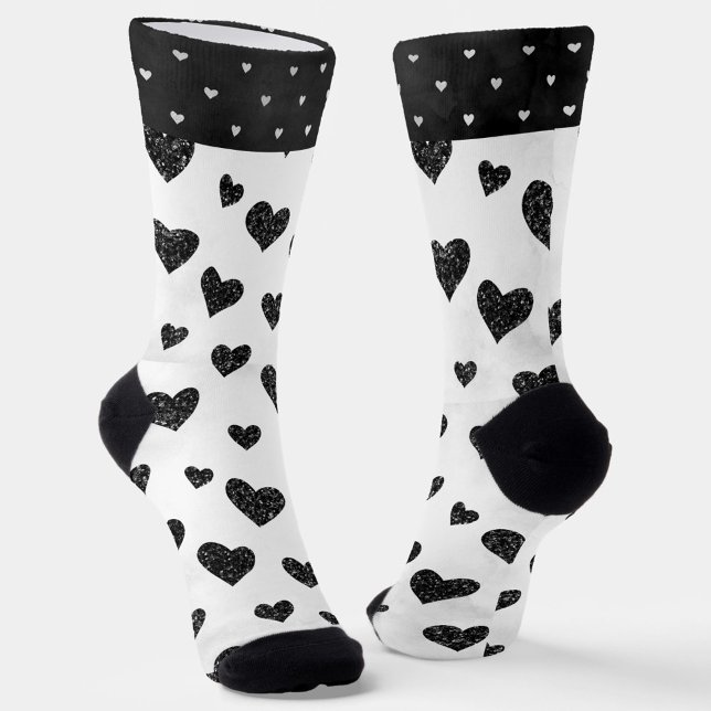 Calcetines El estilo Art Deco de negro y blanco (Subido por el creador)