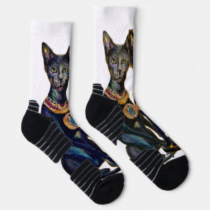 Calcetines El gato egipcio Maureen Girard se jacta