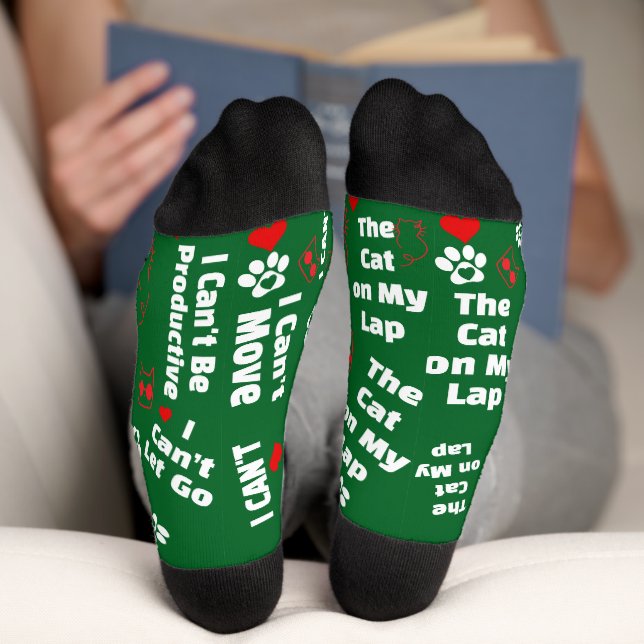 Calcetines ¡El gato personalizado se calza para los amantes d (Abajo)