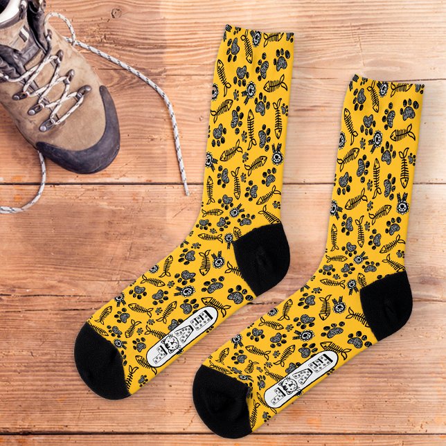 Calcetines El gracioso Naranja Cute Kawaii Cat Avers (Subido por el creador)