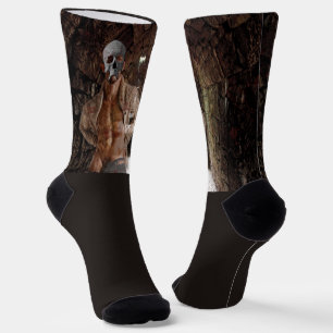 Calcetines El hombre fantasmal transparente de SlipperyJoe's