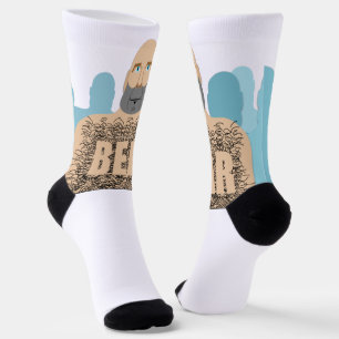 Calcetines El hombre oso calvo musculoso de SlipperyJoe carri