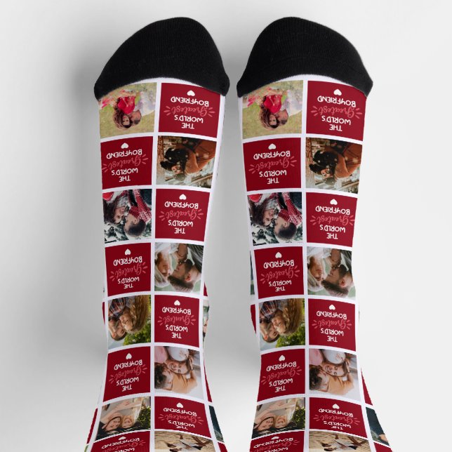 Calcetines El mejor Día de San Valentín de novios del mundo (Arriba)