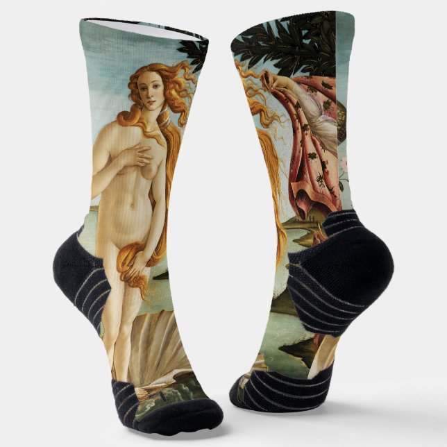 Calcetines El nacimiento de Venus de Sandro Botticelli (1485) (Angular)