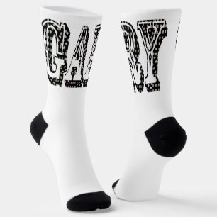 Calcetines "El nombre de Gary en una verificación dimensional