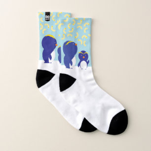 Calcetines El pingüino de los macarrones de DOgood pega