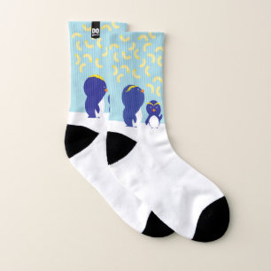 Calcetines El pingüino de los macarrones de DOgood pega
