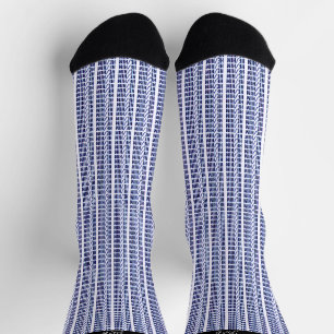 Calcetines Él pronuncia género en repetición azul