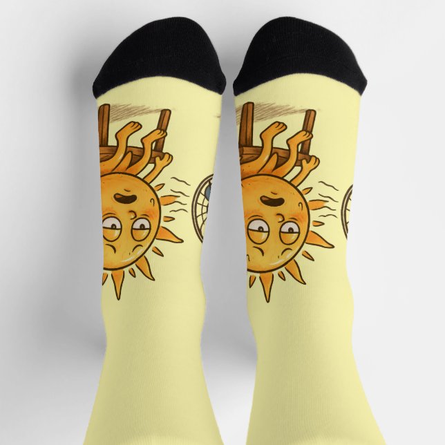 Calcetines El sol en una pausa caliente (Arriba)