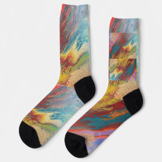 Calcetines El viento barre el lago.