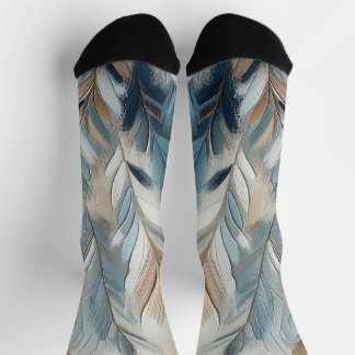 Calcetines Elegancia Azul Polvoriento en Acrílico