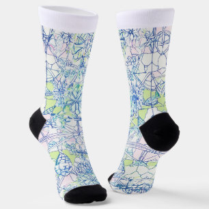 Calcetines "Elegancia excéntrica: Sócrates de formas abstract