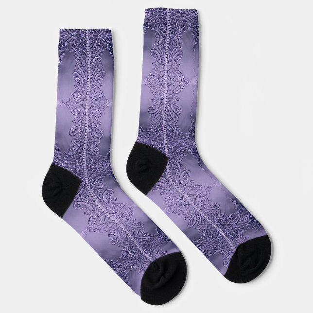 Calcetines Elegancia Púrpura (Derecha)
