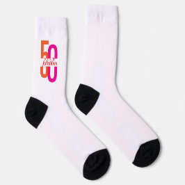 Calcetines Elegante Cincuenta y Fabuloso Cumpleaños 50