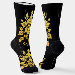 Calcetines Elegante Colección de Lujo Floral Popular