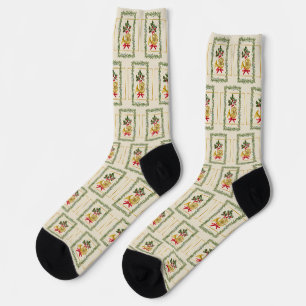 Calcetines Elegante crema irlandesa de Navidad de trompa fran