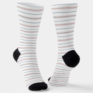 Calcetines Elegante estampado de rayas.