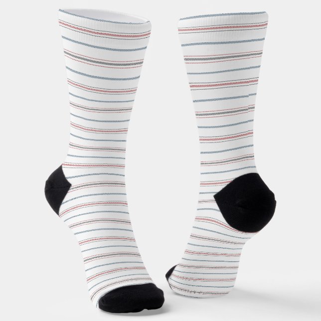 Calcetines Elegante estampado de rayas. (Angular)
