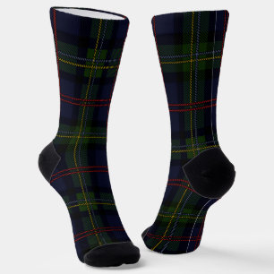 Calcetines Elegante Estilo Rústico Clásico Tartán de Cuadros