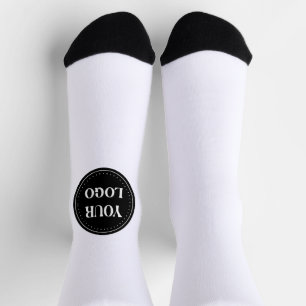 Calcetines Elegante, minimalista y elegante logotipo de códig