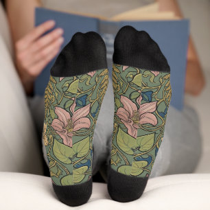 Calcetines Elegante patrón floral biofílico