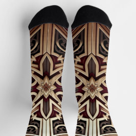 Calcetines Elegante patrón geométrico moderno de estrellas