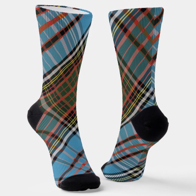 Calcetines Elegante Rustico Cuadro Anderson Tartán (Angular)