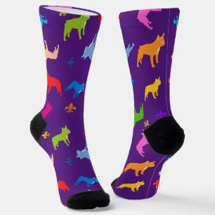 Calcetines Elegantes de Bulldog Francés
